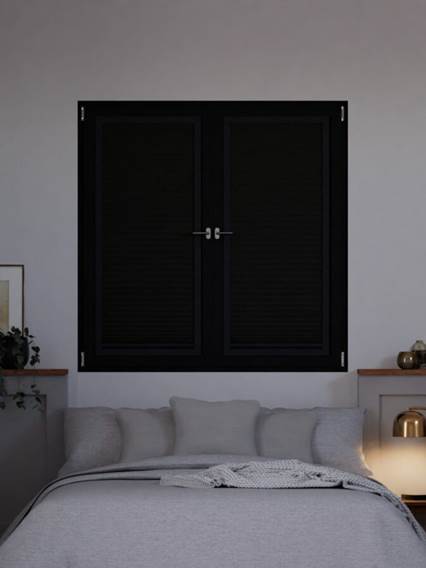 Plissé A Vetro Facile 100 % Oscurante Antracite Plissettate a vetro 100% oscuranti anteprima immagine