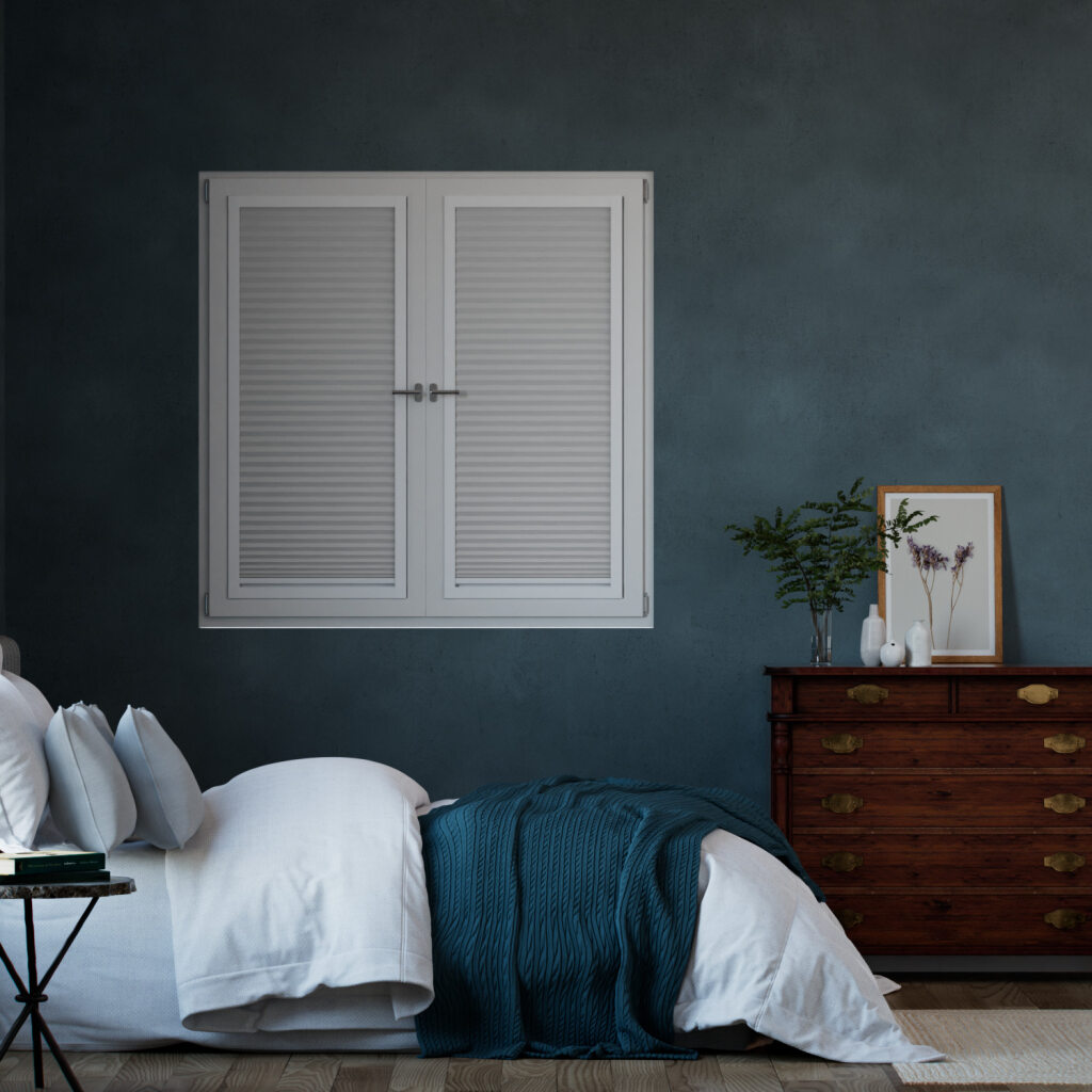 Tenda Plissé A Vetro Facile 100% Oscurante Max Bianco Cotone