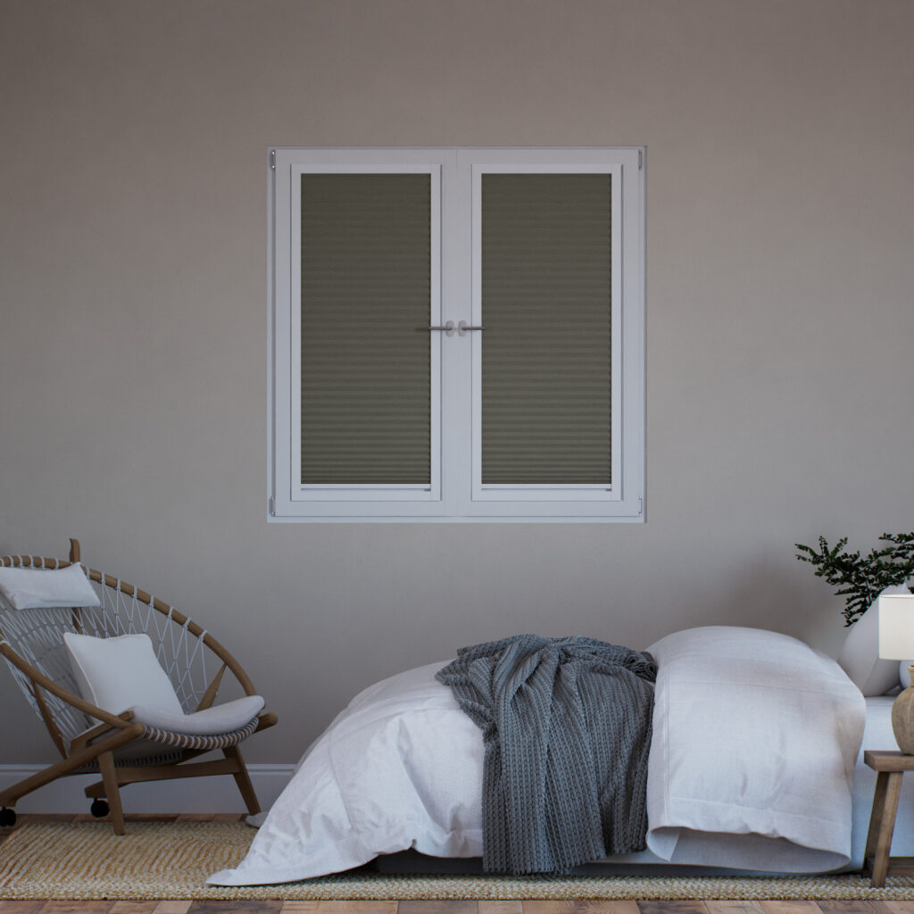 Tenda Plissé A Vetro Facile 100% Oscurante Grigio Gainsboro