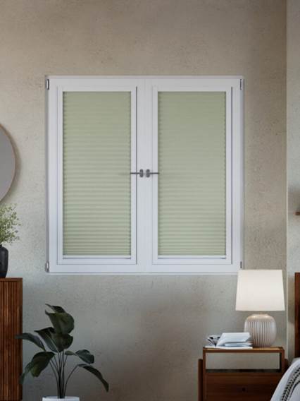 Plissé A Vetro Facile 100% Oscurante Grigio Plissettate a vetro 100% oscuranti anteprima immagine