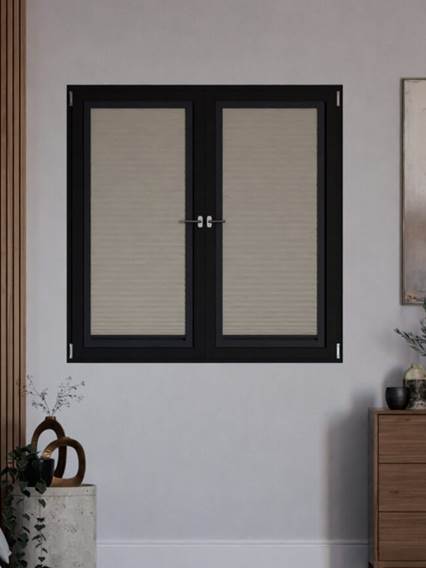 Plissé A Vetro Facile 100 % Oscurante Avorio Plissettate a vetro 100% oscuranti anteprima immagine