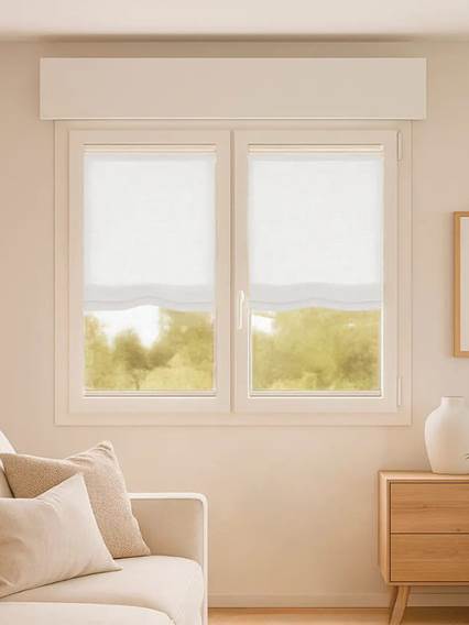 A Vetro Facile Arlo Canapa Arricciata Tende a Pacchetto A Vetro Facile - senza foro anteprima immagine