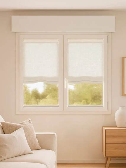 A Vetro Facile Arlo Avena Arricciata Tende a Pacchetto A Vetro Facile - senza foro anteprima immagine