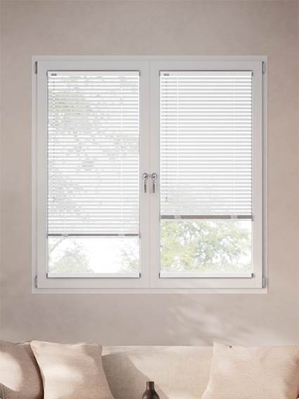 A Vetro Facile Fiocco Di Neve  Veneziane In Legno A Vetro Facile - senza fori anteprima immagine