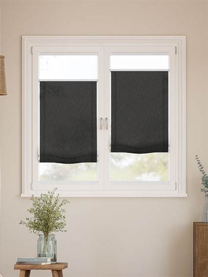 A Vetro Facile Cavendish Antracite Arricciata Tende a Pacchetto A Vetro Facile - senza foro anteprima immagine