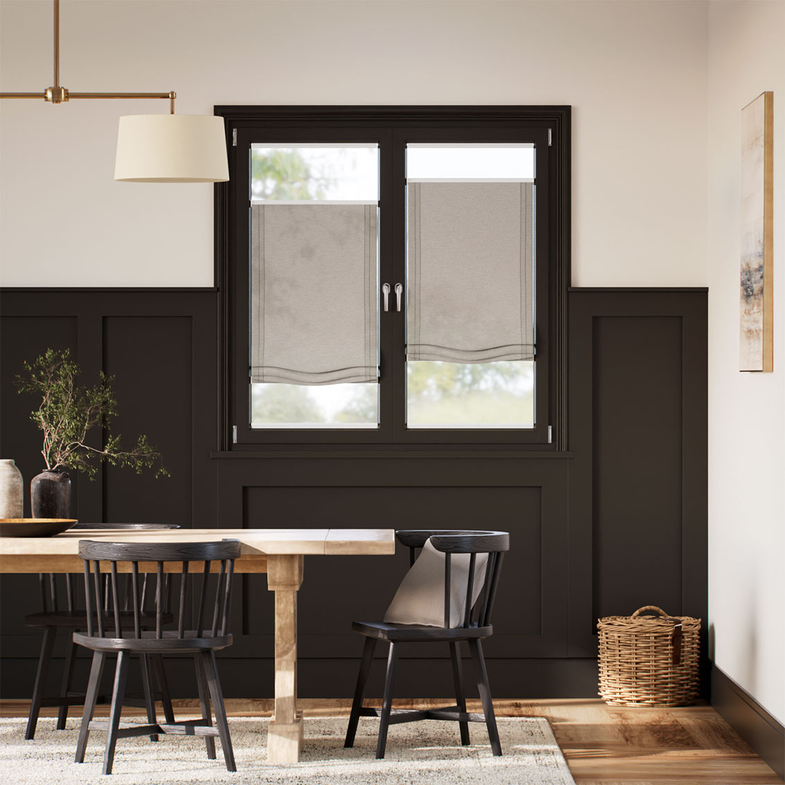 Tenda A Pacchetto A Vetro Facile Cavendish Champagne Arricciata