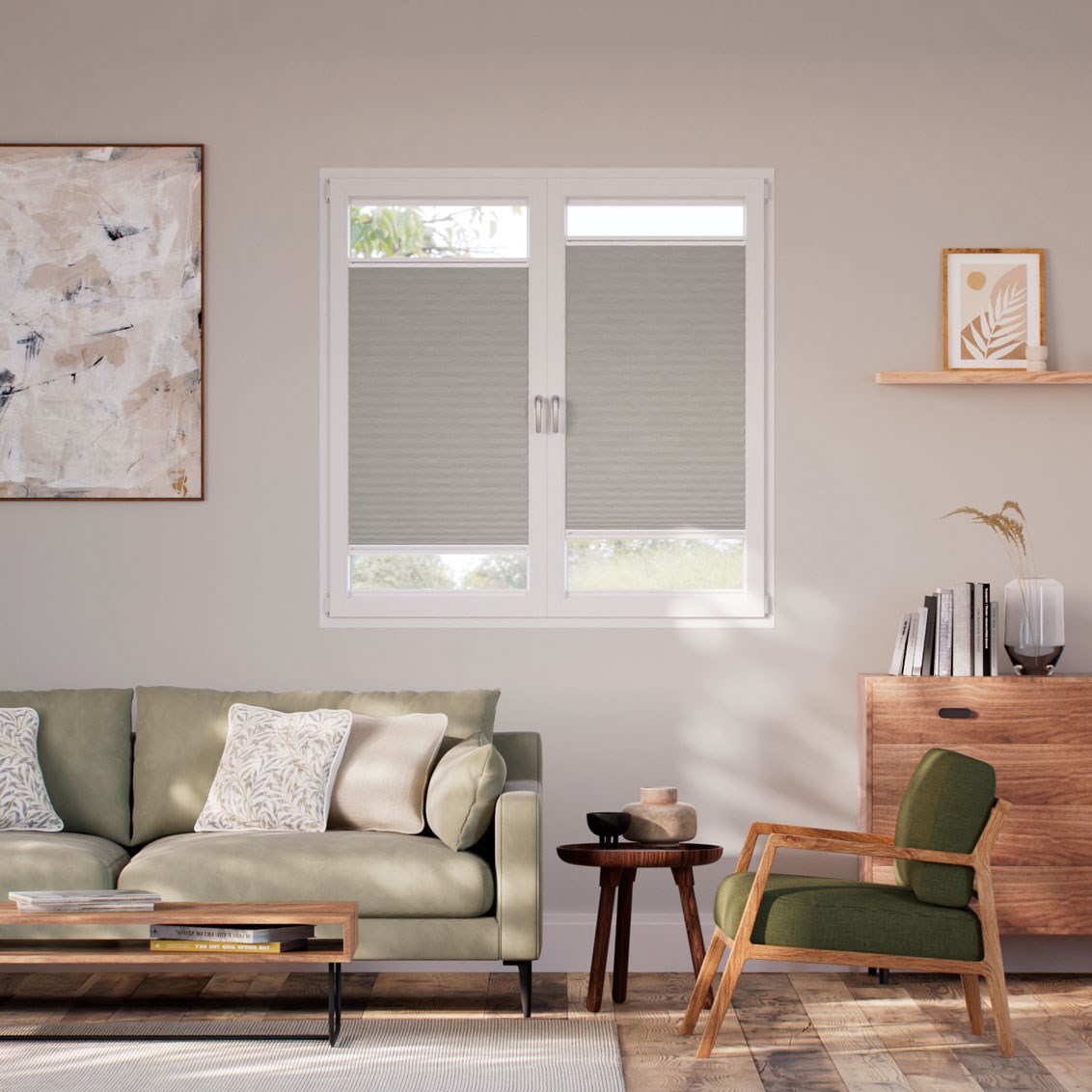 Tenda Plissé A Vetro Facile Filtrante Grigio Gainsboro 