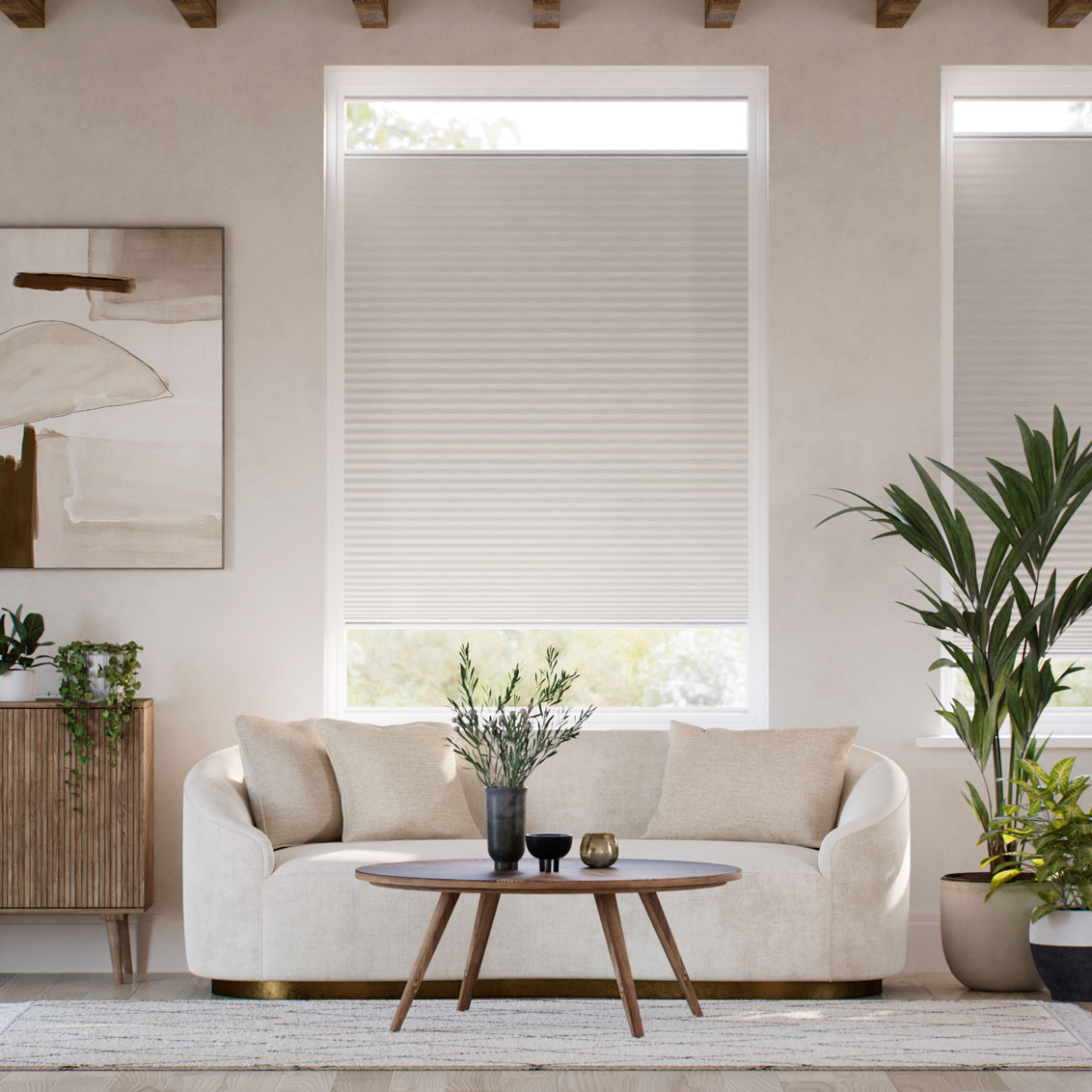 Tenda Plissé A Vetro Facile Filtrante Grigio