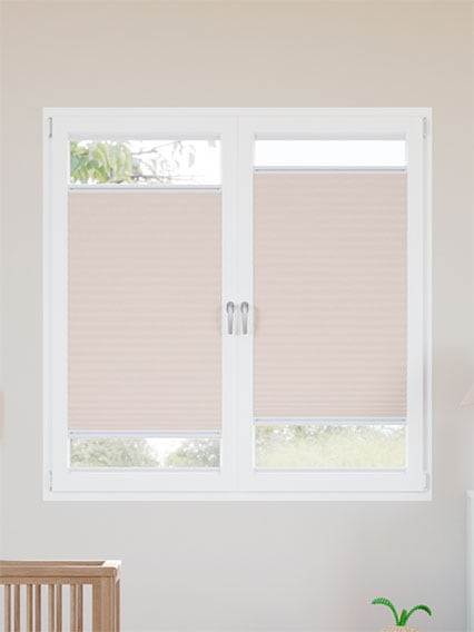 Plissé A Vetro Facile Oscurante Baby Blush Plissettate a vetro anteprima immagine