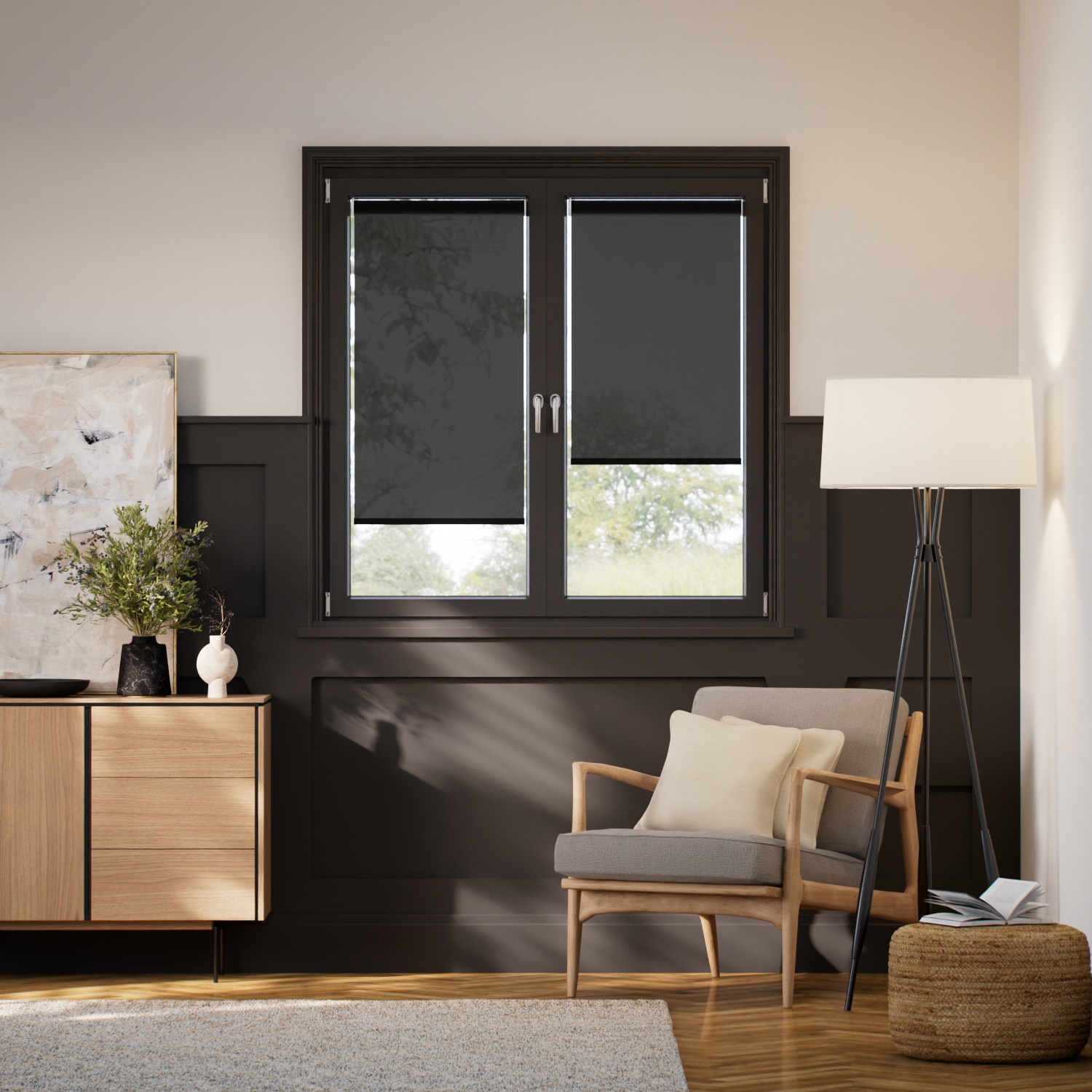 Tenda A Vetro Facile Oracle Nero 