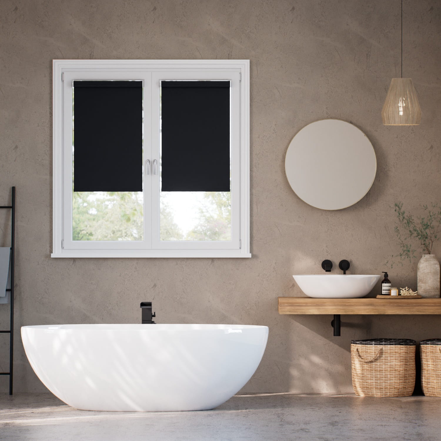 Tenda A Vetro Facile Siviglia Oscurante Nero