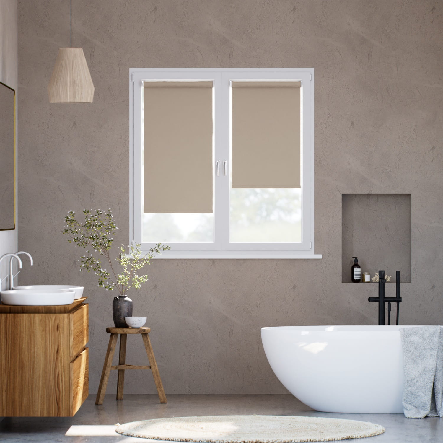 Tenda A Vetro Facile Siviglia Oscurante Mandorla