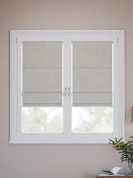 A Vetro Facile Harrow Argento  Tende a pacchetto steccate A Vetro Facile - senza fori  anteprima immagine