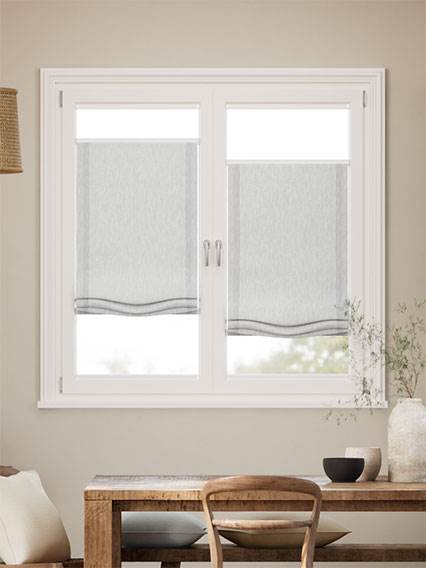 A Vetro Facile Voile Fumé Arricciata Tende a Pacchetto A Vetro Facile - senza foro anteprima immagine