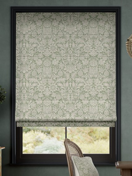 Tenda Doccia In Tessuto William Morris 100x200cm - Stampa Foglie Astratte
