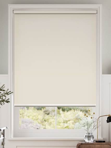 Titan Oscurante Bianco Latte Motorizzata SmartView Tende a rullo anteprima immagine