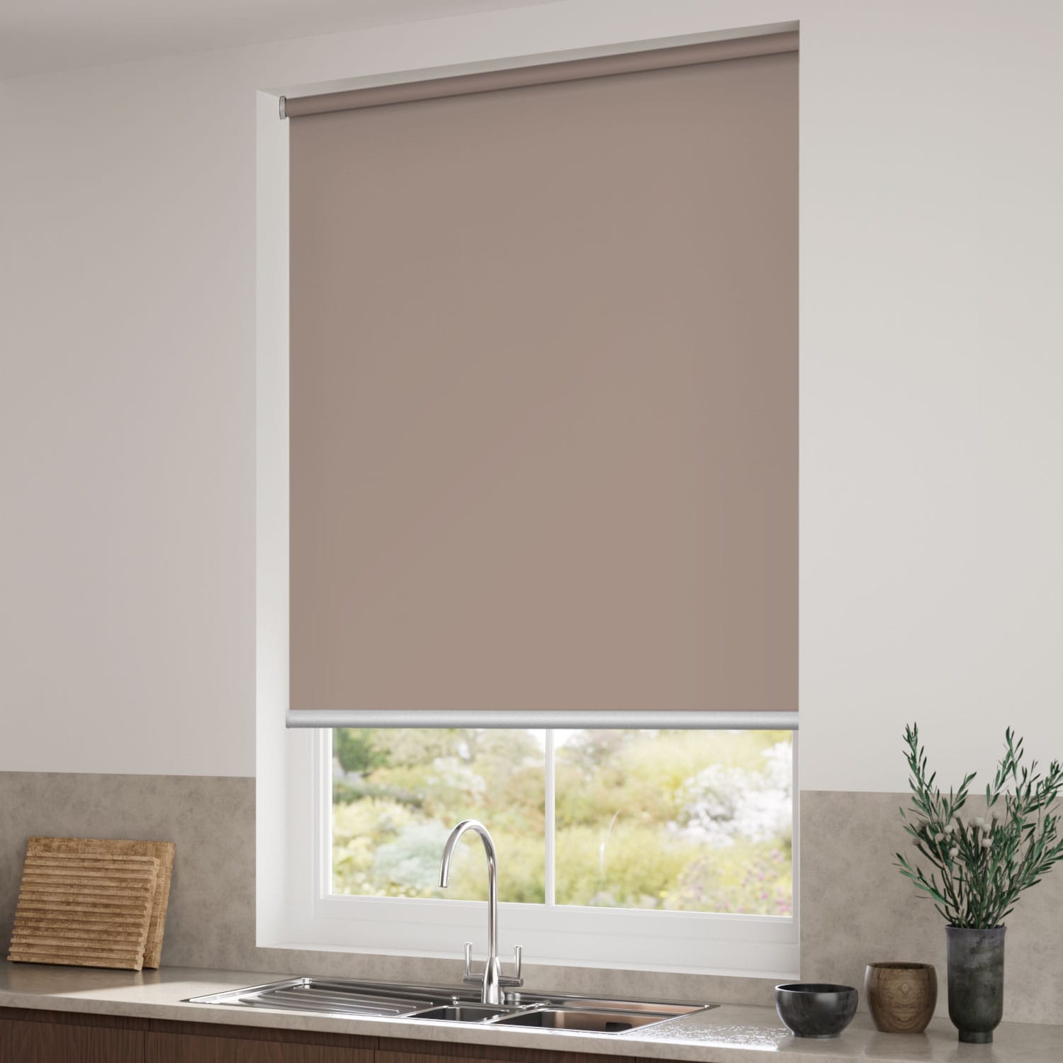 Eclipse Tenda Oscurante Thermapanel – Colore Cipria – 137x137 Cm – Con Tecnologia Thermaweave – Efficienza Energetica