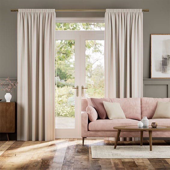 Tendaggi Righe Twill Cipria
