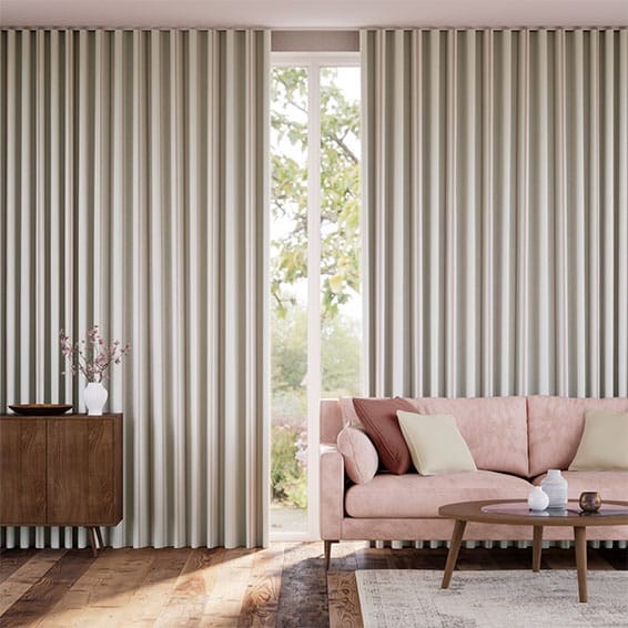 Tendaggi Righe Twill Cipria