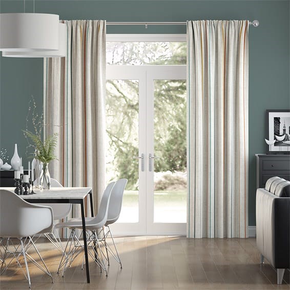Tendaggi Righe Twill Lino Mediterraneo