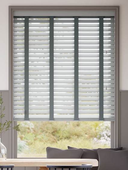 PVC Basalto e Antracite Veneziane in legno anteprima immagine