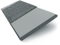 PVC Basalto e Antracite Veneziane in legno Immagine campione