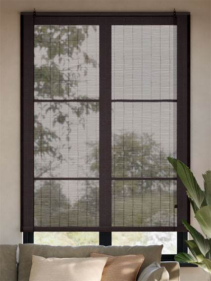 Eco Terra d'Ombra & Ghianda Roll Up Woven Wood anteprima immagine