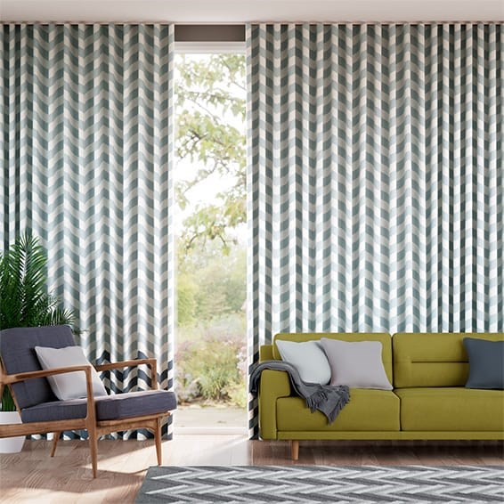 Tendaggi Zig Zag Blu