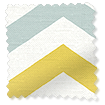 Zig Zag Grigio Giallo Tende a rullo Immagine campione