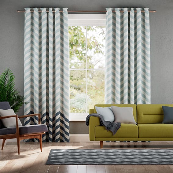 Tendaggi Zig Zag Blu