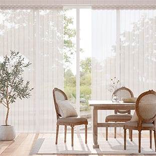 Voile Chiffon Bianco Tende a onda anteprima immagine