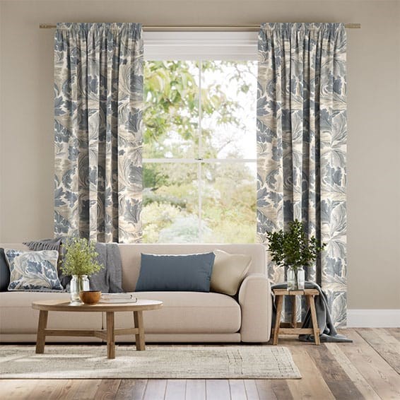 Tendaggi William Morris Acanto Blu