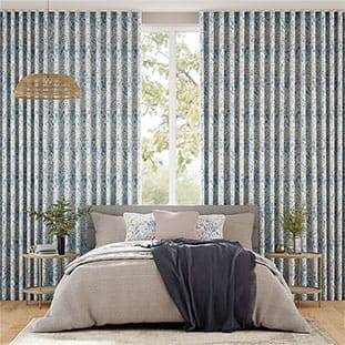 William Morris Flora Blu Tendaggi anteprima immagine