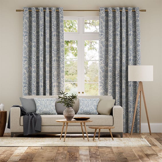 Tendaggi William Morris Girasole Blu