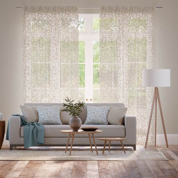 William Morris Salice Tortora Voile Lino Tendaggi anteprima immagine