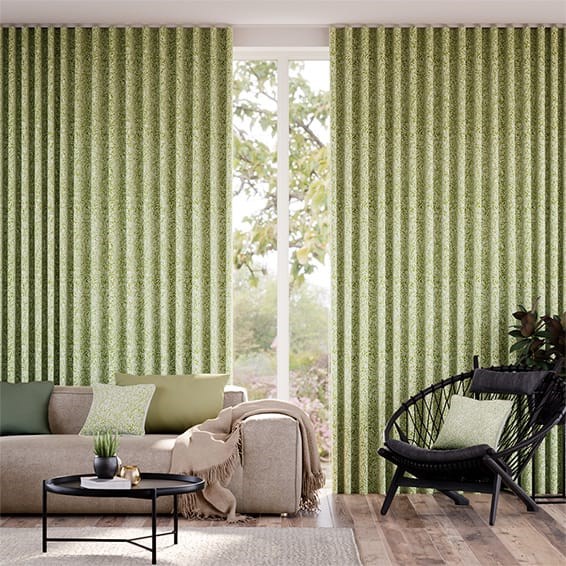 Tendaggi William Morris Foglioline Oliva
