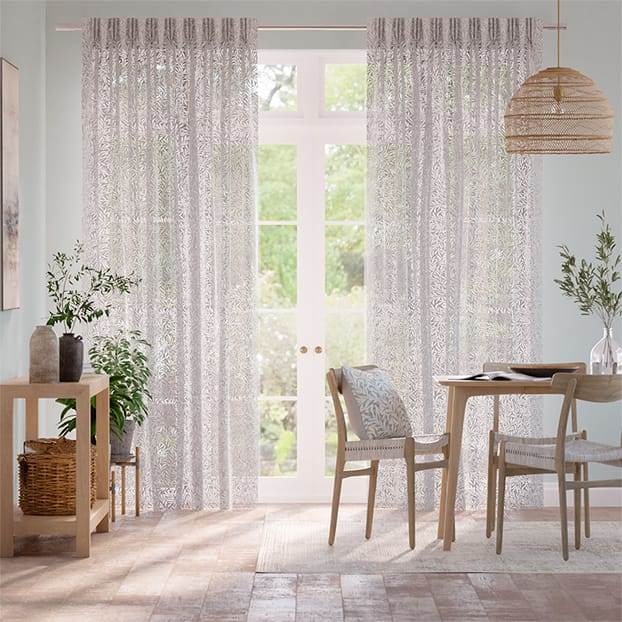 William Morris Foglioline Argento Voile Tendaggi anteprima immagine