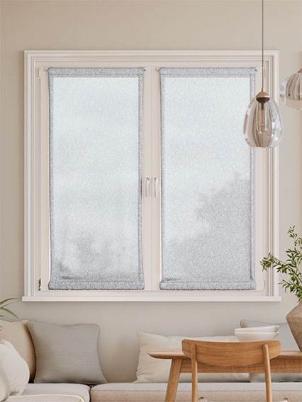 William Morris Foglioline Argento Voile Cafe Curtain anteprima immagine