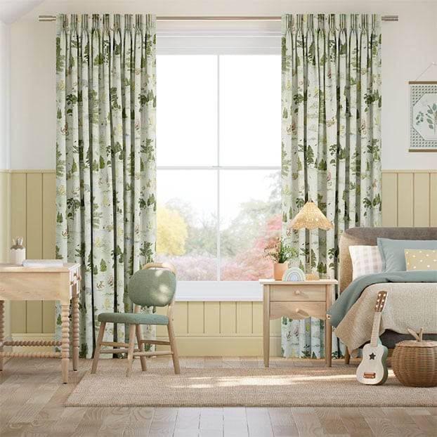 Winnie The Pooh Verde Bosco Tendaggi anteprima immagine