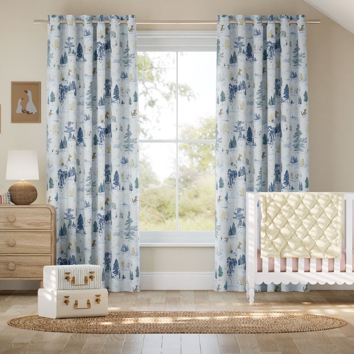 Tendaggi Winnie The Pooh Blu Toile