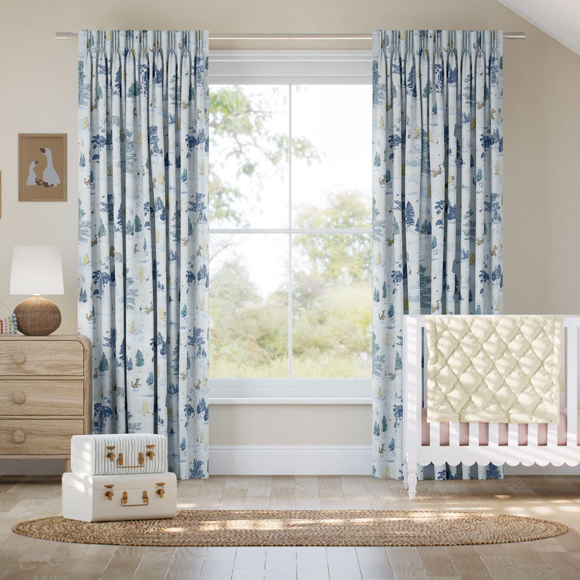 Tendaggi Winnie The Pooh Blu Toile