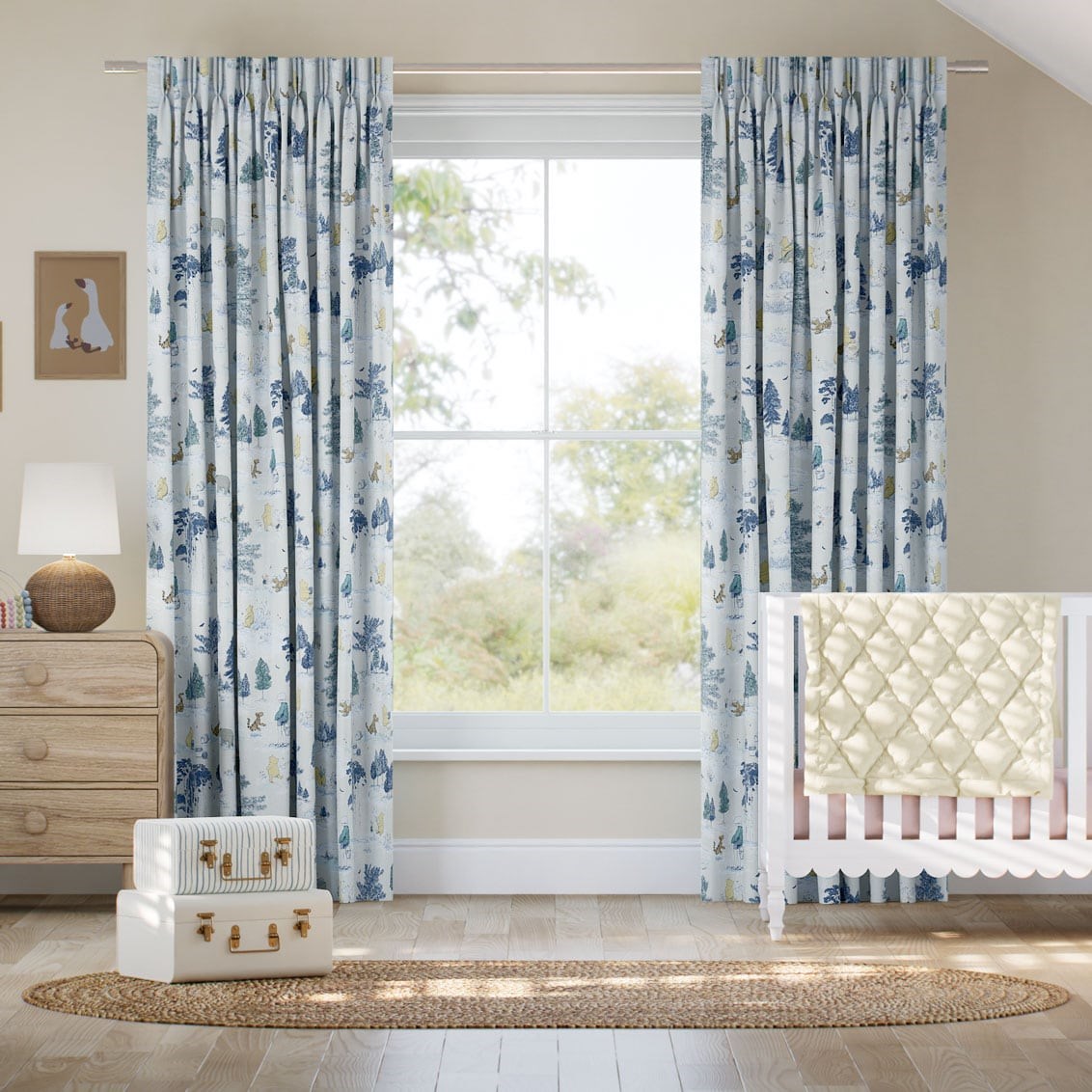 Tendaggi Winnie The Pooh Blu Toile