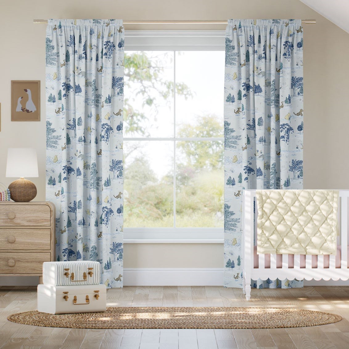 Tendaggi Winnie The Pooh Blu Toile