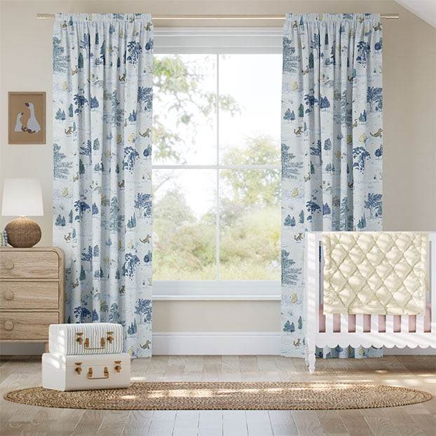 Winnie The Pooh Blu Toile Tendaggi anteprima immagine