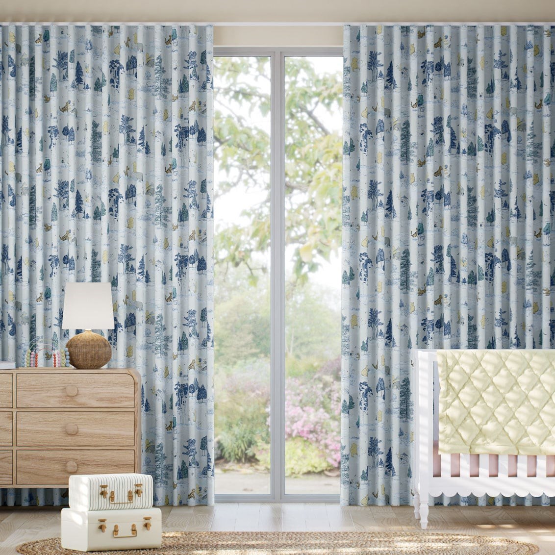 Tendaggi Winnie The Pooh Blu Toile