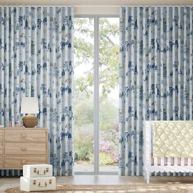 Winnie The Pooh Blu Toile Tendaggi anteprima immagine